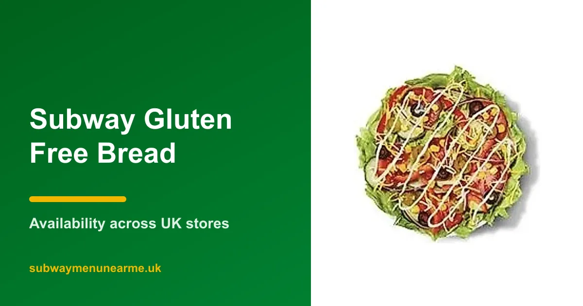 Does Subway Have Gluten Free Bread?