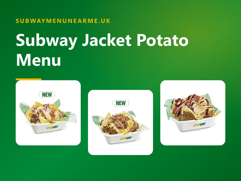 subway jacket potato menu