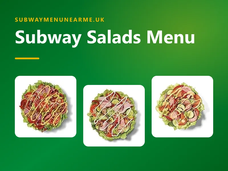 subway salads menu