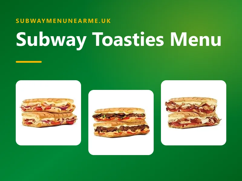 subway toasties menu