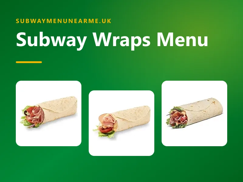 subway wraps menu