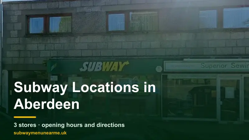 subway aberdeen locations