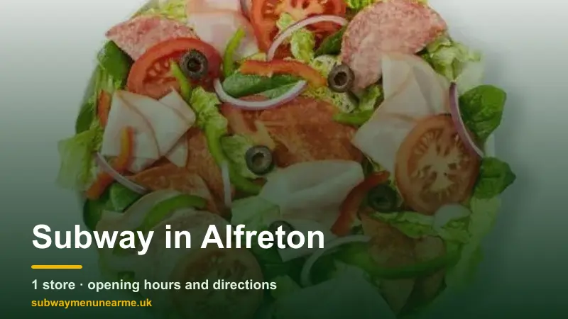 subway alfreton