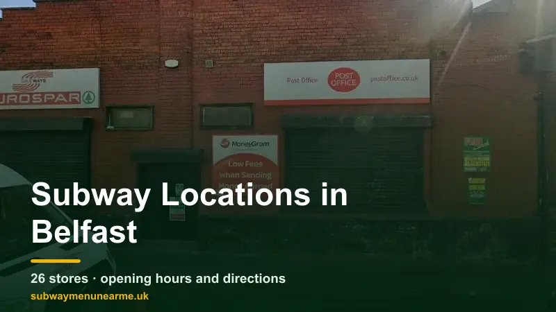 subway belfast locations
