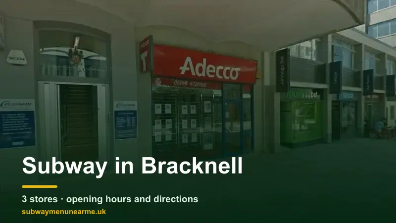 subway bracknell
