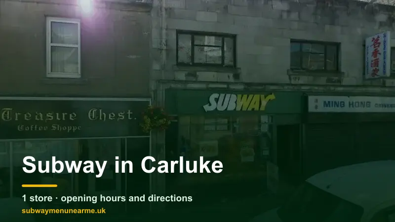 subway carluke