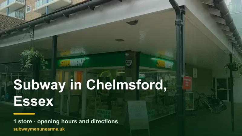 subway chelmsford, essex