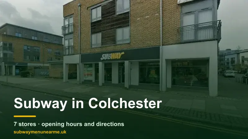 subway colchester