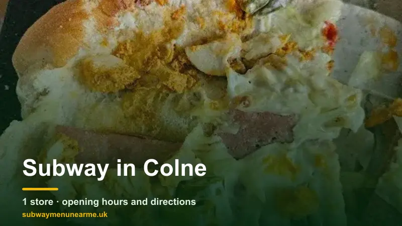 subway colne