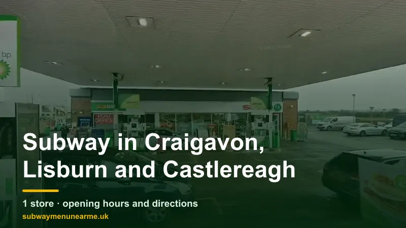 subway craigavon lisburn and castlereagh