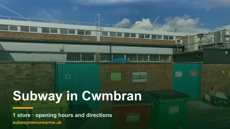 subway cwmbran