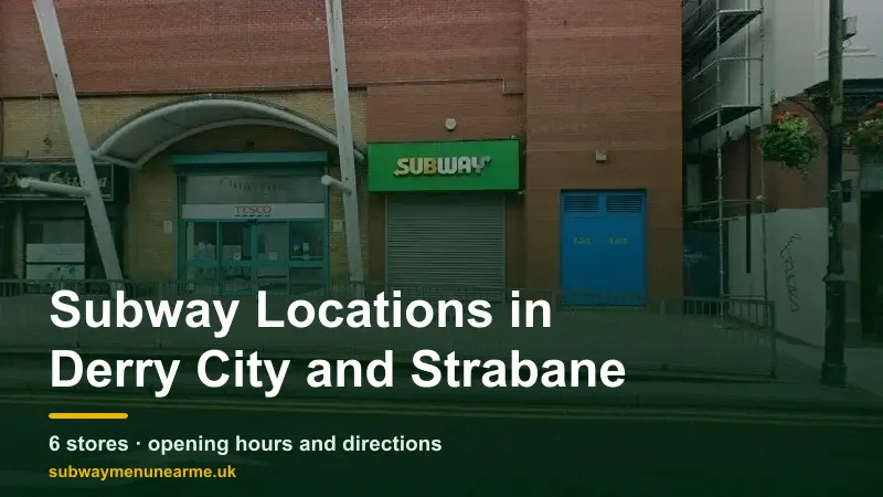 subway derry city and strabane locations