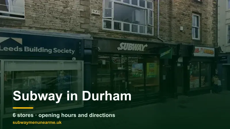 subway durham