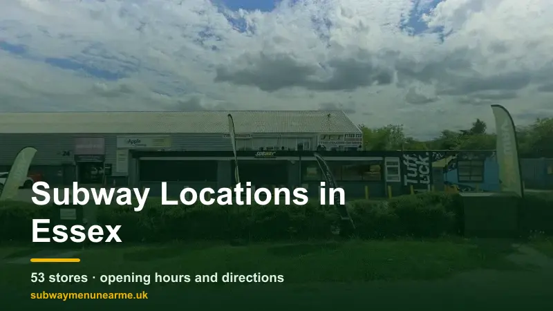 subway essex locations