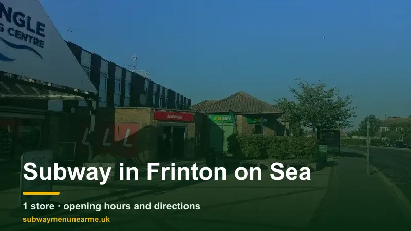 subway frinton on sea