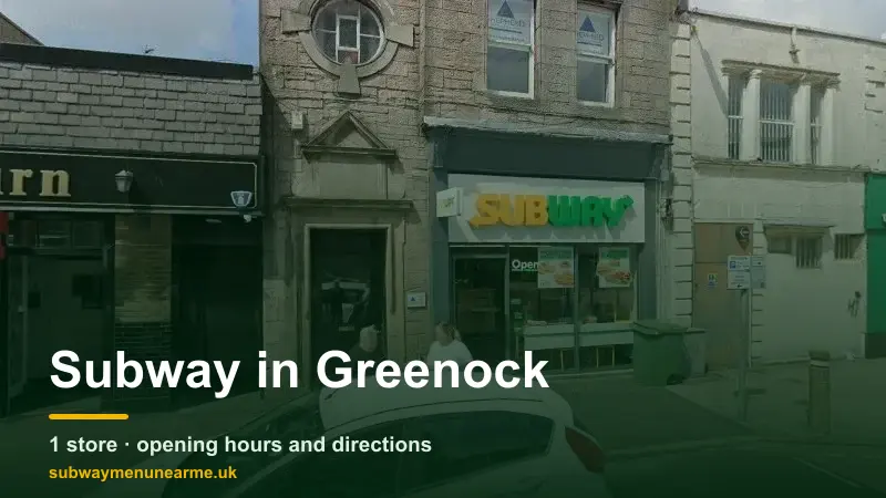 subway greenock