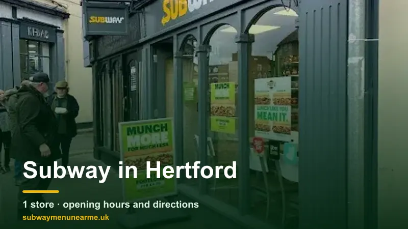subway hertford
