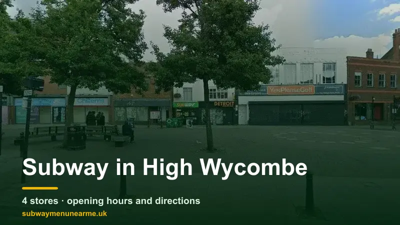 subway high wycombe