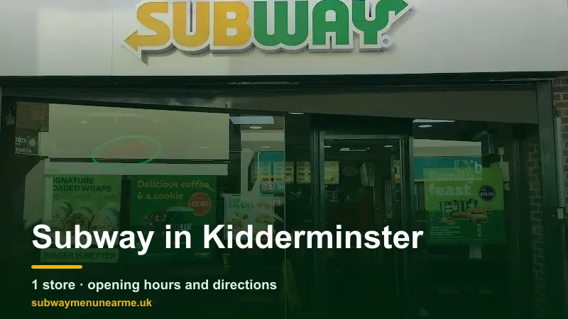 subway kidderminster