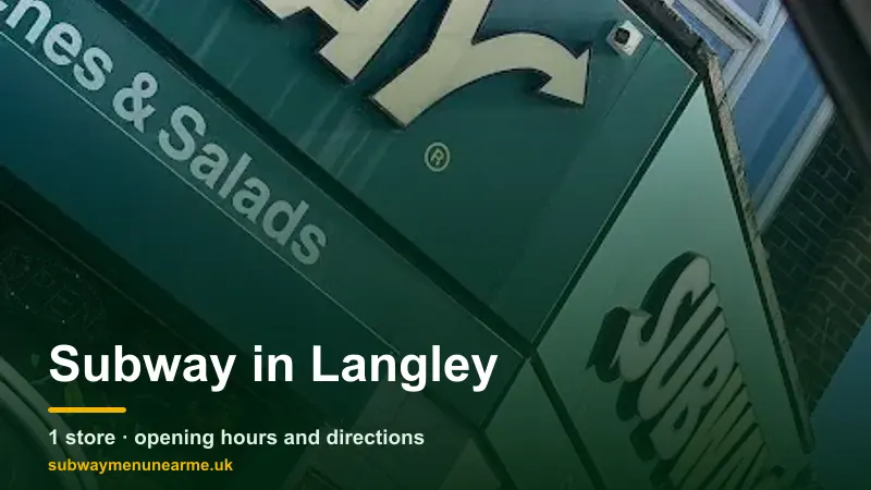 subway langley