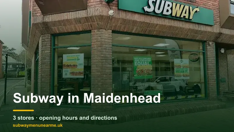 subway maidenhead