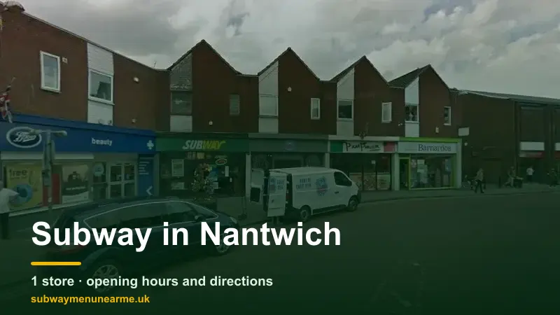 subway nantwich