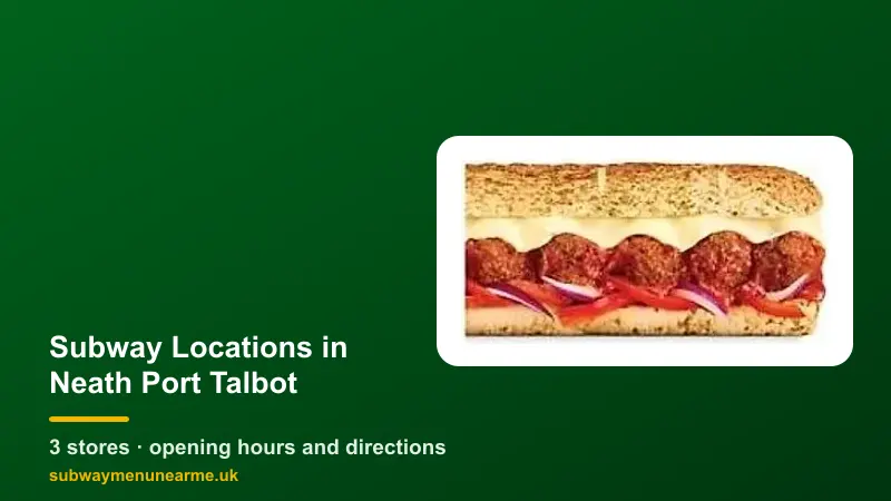 subway neath port talbot locations