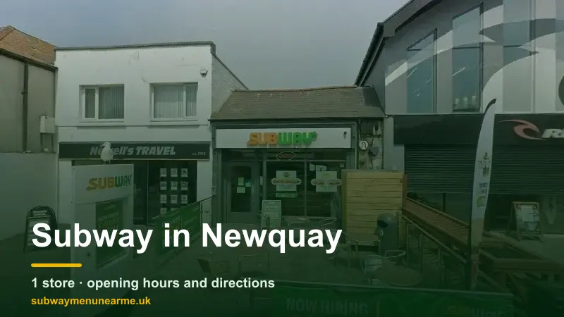 subway newquay