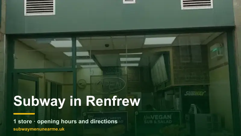 subway renfrew
