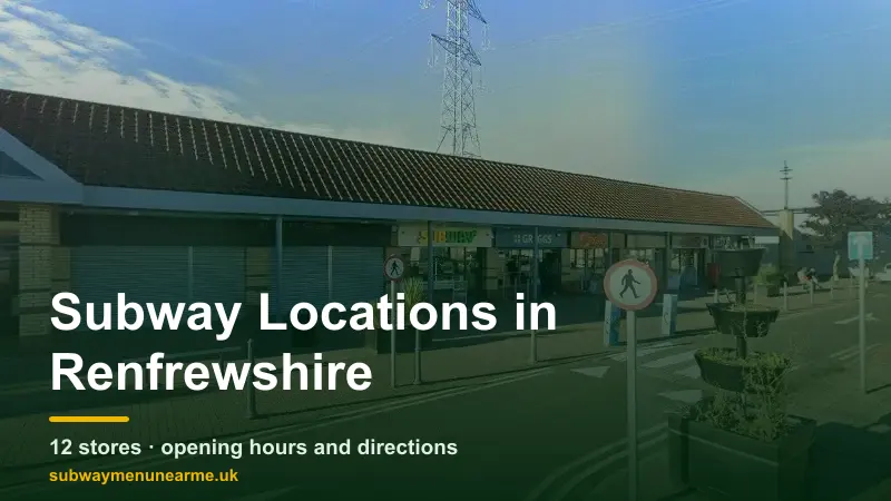 subway renfrewshire locations