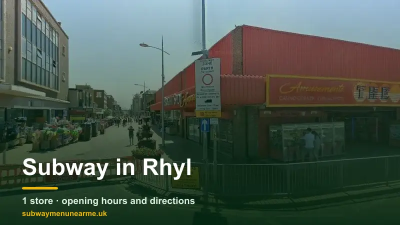subway rhyl
