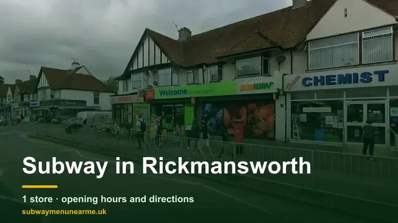 subway rickmansworth