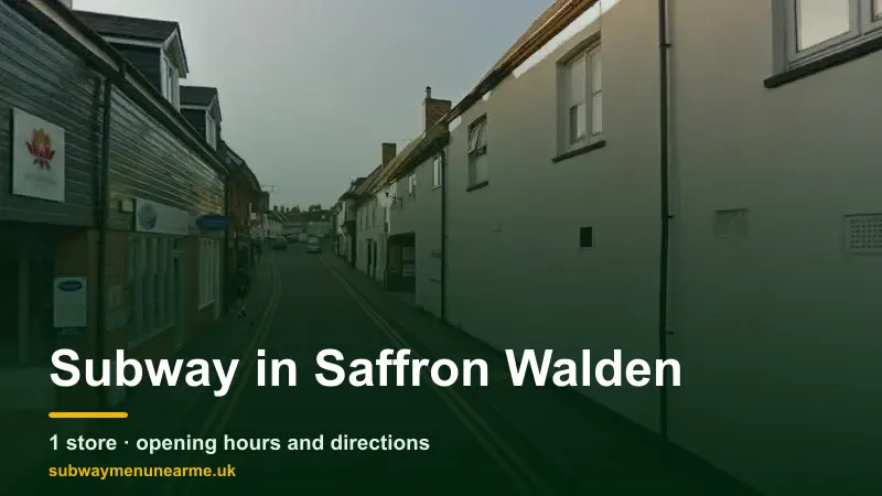 subway saffron walden