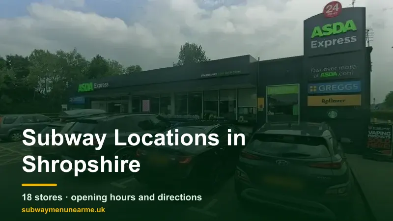 subway shropshire locations