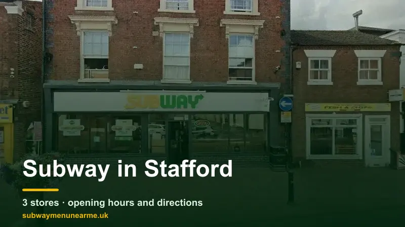 subway stafford