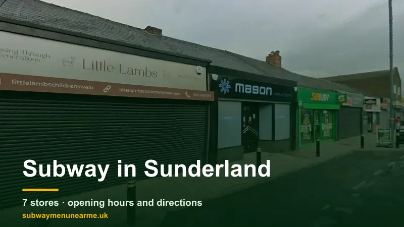subway sunderland