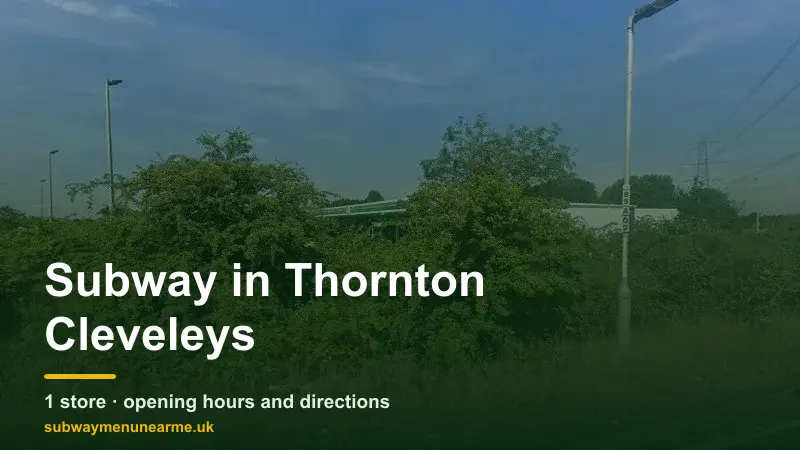 subway thornton cleveleys
