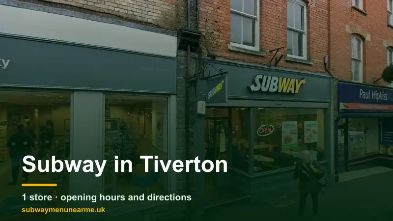 subway tiverton