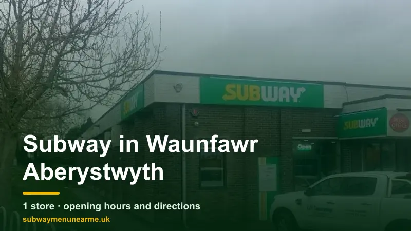 subway waunfawr aberystwyth