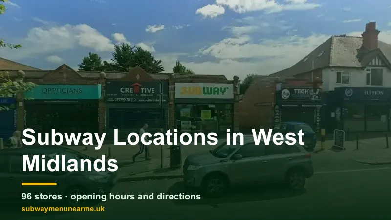 subway west midlands locations