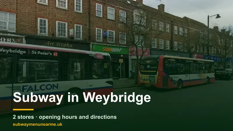 subway weybridge