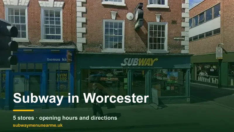 subway worcester