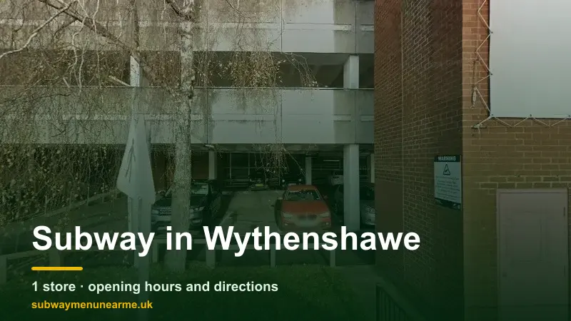 subway wythenshawe