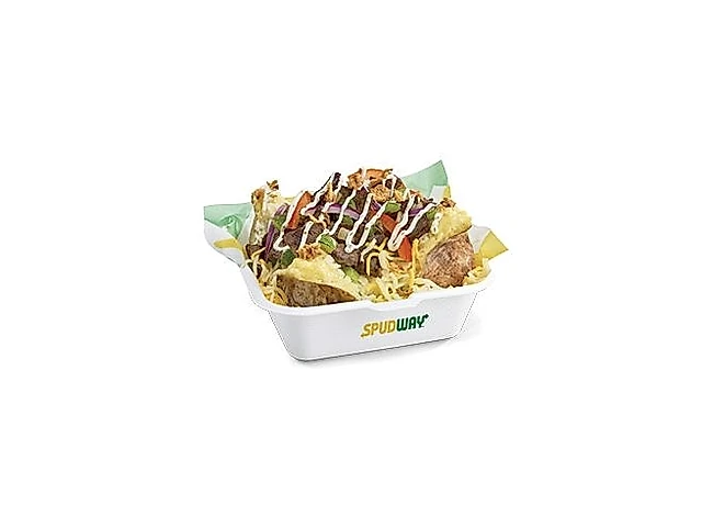 Garlic Cheese Steak Jacket Potato